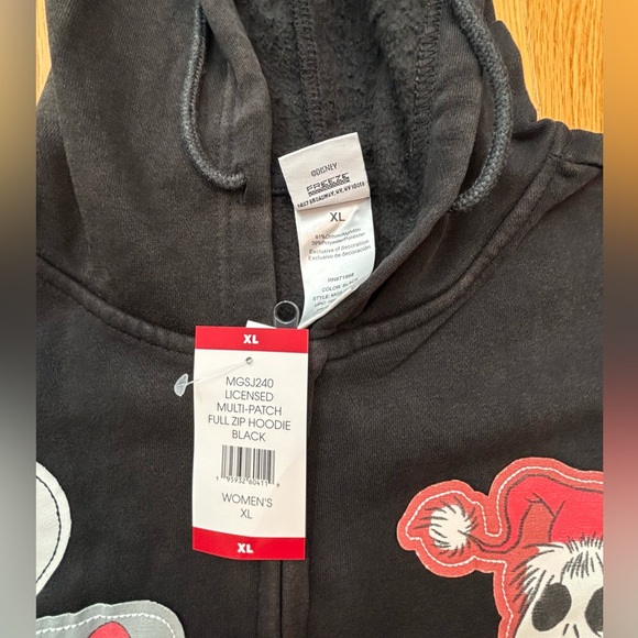 Disney Nightmare Before Christmas Multi-patch Full Zip Women's XL Hoodie NWT - Picture 7 of 11